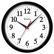 Westclox Ventura Black Wall Clock 461861